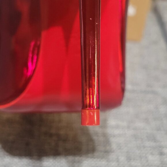 Excellent Condition Christian Louboutin SO KATE 100 Metallic Loubi Red Heels! - Picture 13 of 16